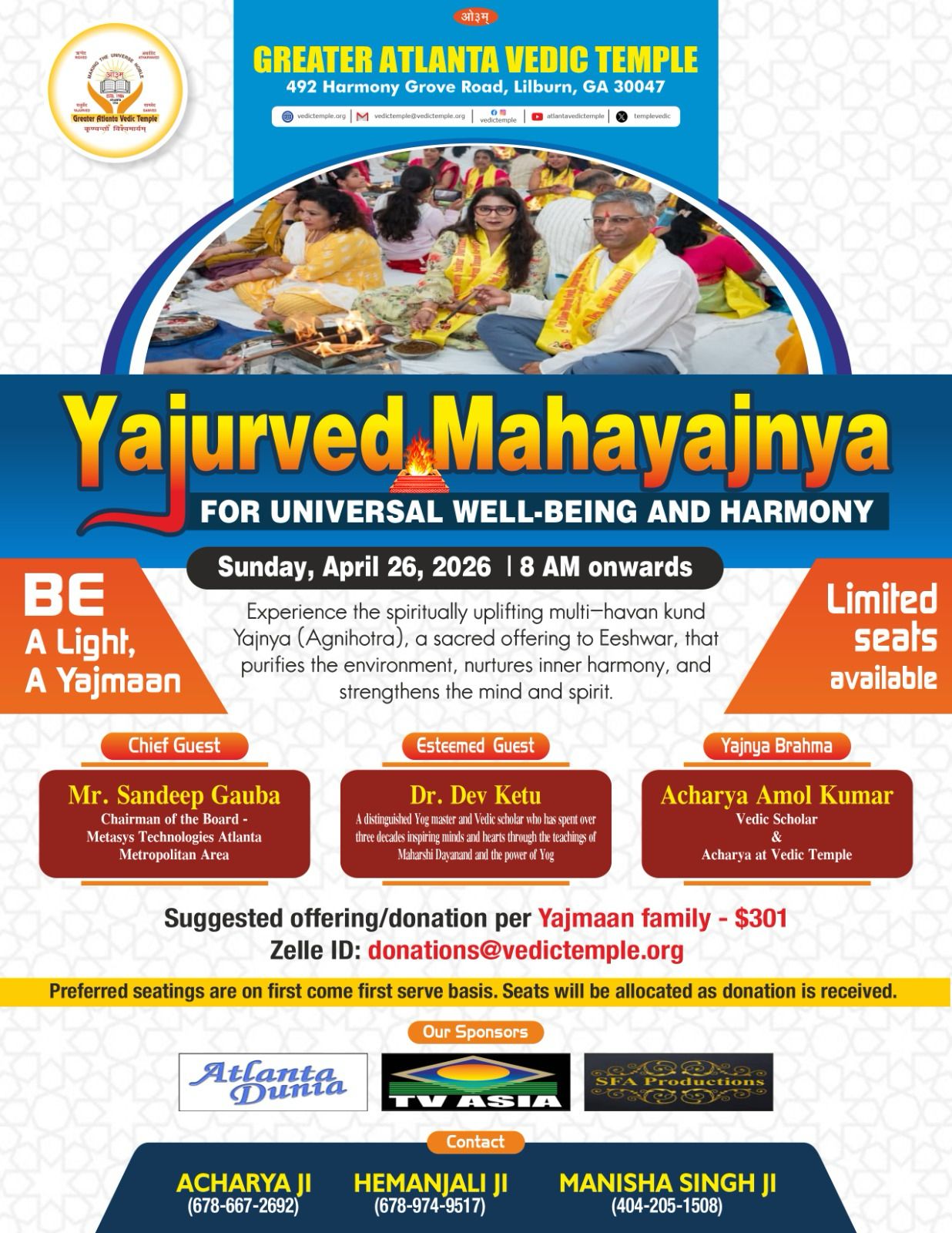 Annual Multi-Kund Mahayajnya : April 26